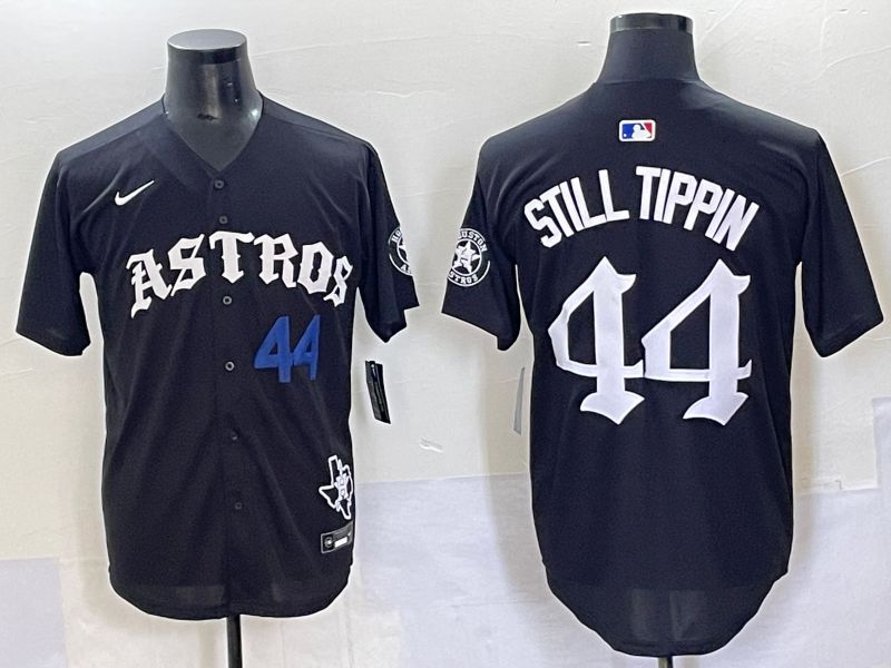 Men 2025 Houston Astros #44 Still Tippin Black Seven generations Joint Name Nike MLB Jersey style 2->houston astros->MLB Jersey